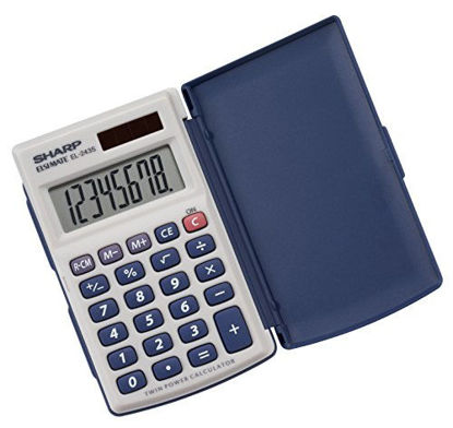 Picture of Sharp Electronics 8-Digit Twin Powered Calculator (EL-243S/EL-243SB)