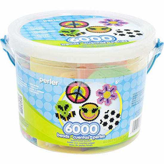 Picture of Perler Multi Mix Assorted Fuse Bead Bucket, 6000 pcs