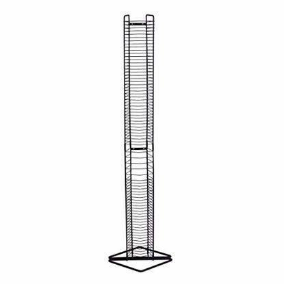 Picture of Atlantic Onyx Wire CD Tower - Holds 80 CDs in Matte Black Steel, PN 1248