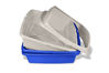 Picture of Van Ness CP5 Sifting Cat Pan/Litter Box with Frame, Blue/Gray,19'' x 15.13''