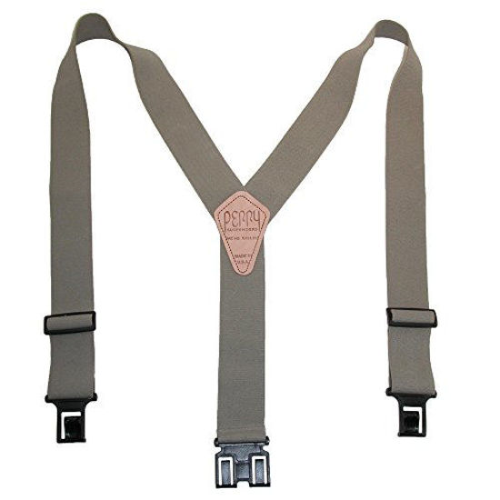 Picture of Perry Suspenders Mens Elastic Hook End 2 Inch Work Suspenders (Tall Available), Tall, Tan