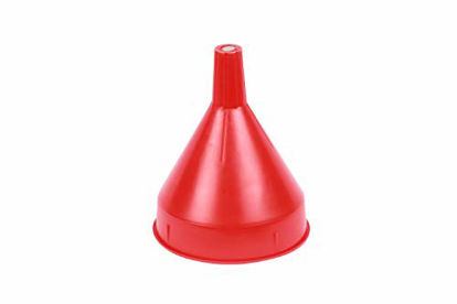 Picture of WirthCo 32002 Funnel King Red Safety Funnel with Screen/Strainer - Funnel for Oil, Fuel, Gas, and Automotive - Large 2 Quart Capacity