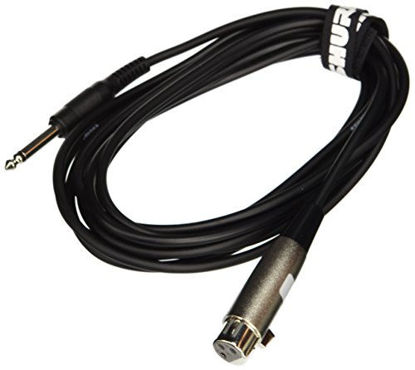 Picture of Shure C15AHZ 15-Feet Cable with 1/4-Inch Phone Plug on Equipment End