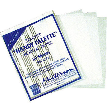 Picture of Masterson Handy Palette acrylic paper, White 30 Pack
