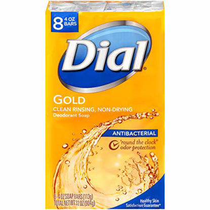 Picture of Dial Bar Gold Antibacterial Deodorant Soap, 4 oz ea 8 ct