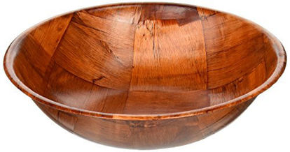 Picture of Winco WWB-10 Wooden Woven Salad Bowl, 10-Inch, Brown