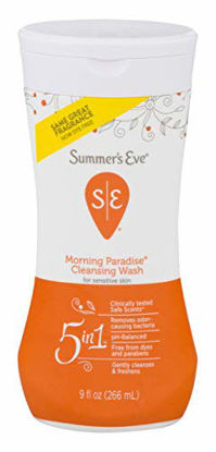 Picture of Summer's Eve Cleansing Wash | Morning Paradise | 9 Ounce | Pack of 1 | pH-Balanced, Dermatologist & Gynecologist Tested
