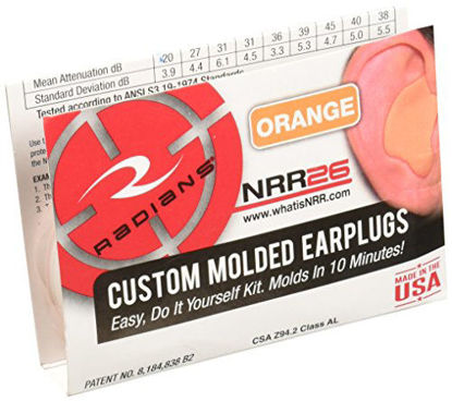 Picture of Radians Custom Molded Earplugs, Orange