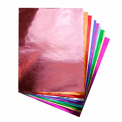 Picture of Hygloss Products Metallic Foil Paper Sheets for Arts & Crafts, Classroom Activities & Artists-10" x 13", Assorted Colors