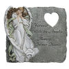 Picture of Angel Memorial Heart Cutout Stepping Stone, 10 1/4 Inch