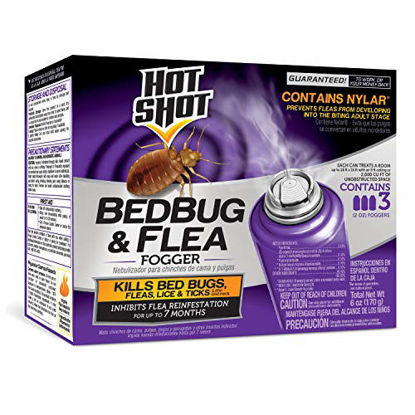 Picture of Hot Shot 95911 AC1688 Bedbug & Flea Fogger, Pack of 3, Purple
