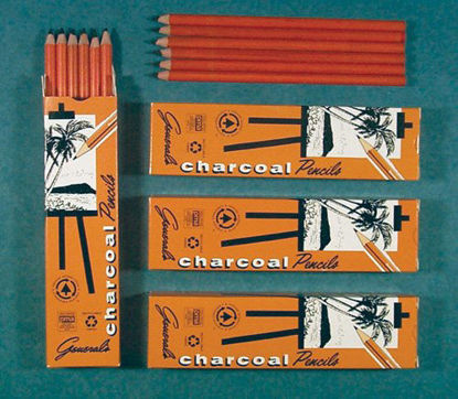 Picture of General Charcoal Pencil 557-6B Box of 12