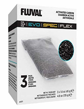 Picture of Fluval SPEC Carbon Filter Media - 3-Pack Black, 1.6 oz