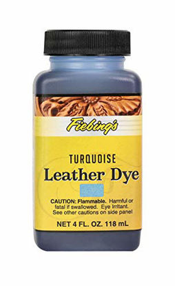 Picture of Fiebing's Leather Dye - Alcohol Based Permanent Leather Dye - 4 oz - Turquoise
