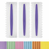 Picture of Wilton Icing Smoother Comb Set-3 Piece, White/Purple