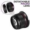 Picture of Altura Photo 58MM 0.35x Fisheye Wide Angle Lens with Macro Close-Up Portion for Canon EOS 70D 77D 80D 90D Rebel T8i T7 T7i T6i T6s T6 SL2 SL3 DSLR Cameras