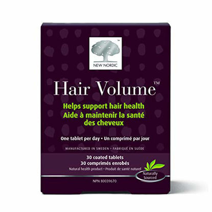 Picture of New Nordic Hair Volume, 30 Tablets Hair Growth Supplement, Biotin and Naturally Sourced Ingredients