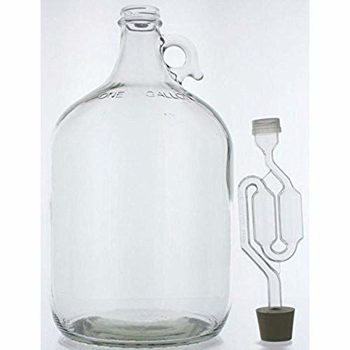 GetUSCart Glass Wine Fermenter Includes Airlock, 1 gallon Capacity