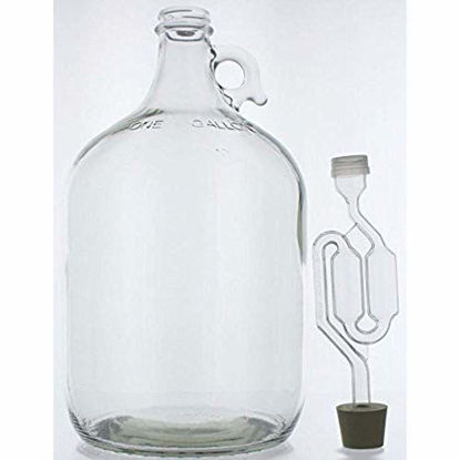 Picture of Glass Wine Fermenter Includes Airlock, 1 gallon Capacity