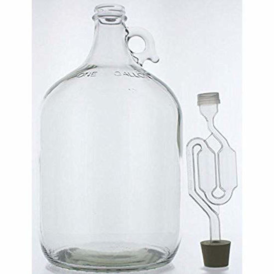 GetUSCart Glass Wine Fermenter Includes Airlock, 1 gallon Capacity