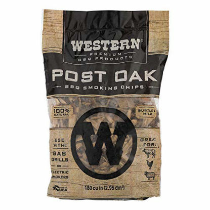 Picture of Western Premium BBQ Products Post Oak BBQ Smoking Chips, 180 cu in