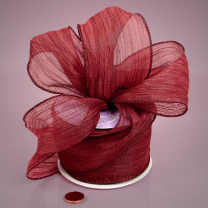 Picture of Maroon Creped Ribbon, 2-1/2" X 10Yd