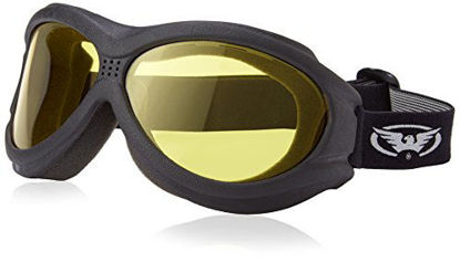 Picture of Big Ben Yellow Goggles Motorcycle Biker over glasses Anti-Fog Lenses