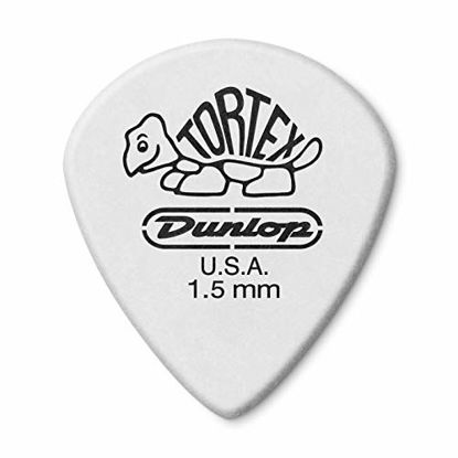 Picture of Dunlop 498P1.5 Tortex Jazz III XL, White, 1.5mm, 12/Player's Pack