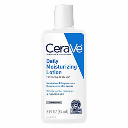 Picture of CeraVe Daily Moisturizing Lotion | 3 Ounce | Face & Body Lotion for Dry Skin with Hyaluronic Acid | Fragrance Free