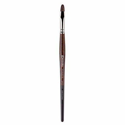 Picture of Escoda Versatil 1542 Series Artist Watercolor and Acrylic Paint Brush, Short Handle, Bright, Size 4