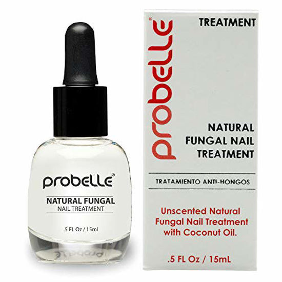 Picture of Probelle Natural Fungal Nail Treatment, Anti Fungal Nail Treatment, Nail Color Restoration, Clear Homeopathic Topical Solution .5 oz/ 15 ml (Patented Formula)
