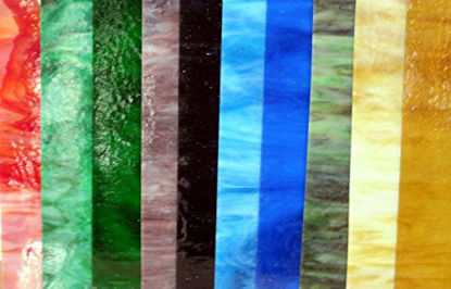 Picture of 20 Sheets SPECTRUM Stained Glass 3mm (4" x 6") Opals Cathedrals Texture