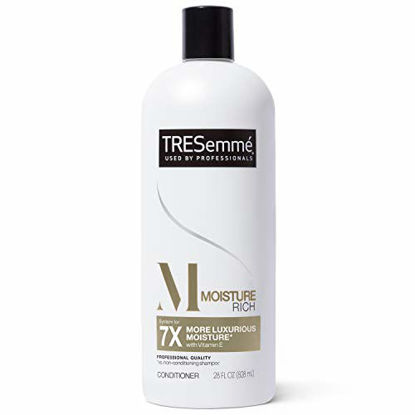 Picture of TRESemmé Conditioner for Dry Hair Moisture Rich Professional Quality Salon-Healthy Look and Shine Moisture Rich Formulated with Vitamin E and Biotin, 28 oz