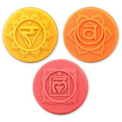 Picture of Milky Way Chakras 3 Soap Molds - Clear PVC - Not Silicone