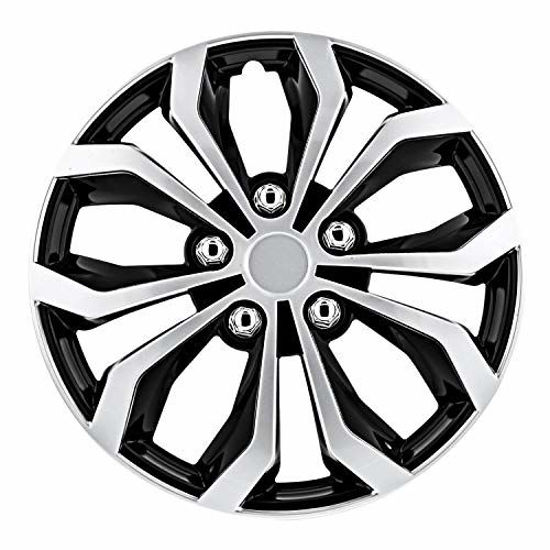 Picture of Pilot Automotive WH553-16S-BS Black/Silver 16 Inch 16" Spyder Performance Wheel Cover | Pack of 4 | Fits Toyota Volkswagen VW Chevy Chevrolet Honda Mazda Dodge Ford and Others