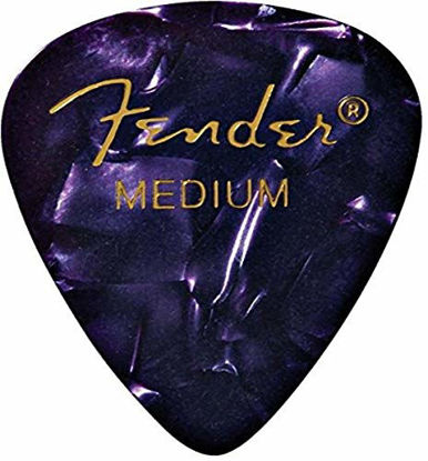 Picture of Fender Medium 351 Shape Premium Guitar Picks, Purple Moto, 144-Count
