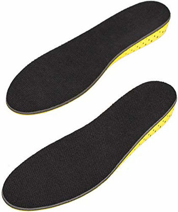 Picture of Height Increase Insole - Elevator Shoe Conversion - 1 Inch Taller (Black) Invisible Increased Heel Lifting Inserts Shoe Lifts Shoe Pads (Large US 8-13 Men or US 10-15 Women)