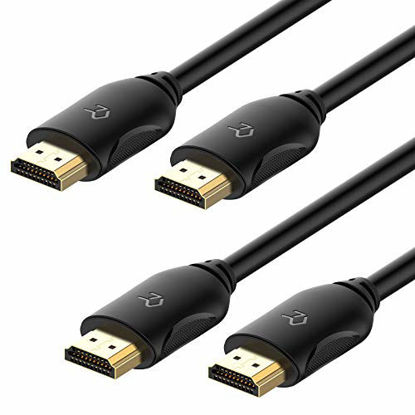 Picture of Rankie HDMI Cable, High-Speed HDTV Cable, Supports Ethernet, 3D, 4K and Audio Return, 2 Pack, 6 Feet