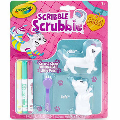 Picture of Crayola Scribble Scrubbie Pets, 2 Pack, Animal Toy Set, Gift for Kids