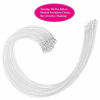 Picture of Selizo 30 Pack Jewelry Making Chains Necklace Chain Bulk Silver Plated Necklace Chains for Necklace Jewelry Making, 1.2 mm (24 Inches)