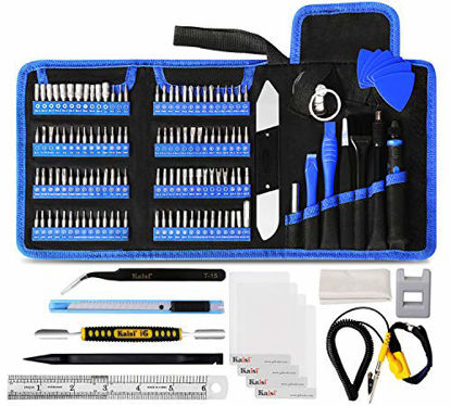Picture of Kaisi 136 in 1 Electronics Repair Tool Kit Professional Precision Screwdriver Set Magnetic Drive Kit with Portable Bag