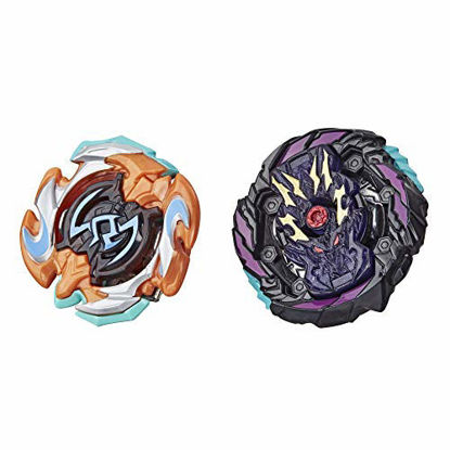 Picture of BEYBLADE Burst Rise Hypersphere Dual Pack Dusk Balkesh B5 and Right Artemis A5 -- 1 Left-Spin and 1 Right-Spin Battling Top Toy, 8 and Up