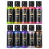 Picture of Arteza Iridescent Acrylic Paint, Set of 10 Chameleon Colors, 60ml Bottles, High Viscosity Shimmer Paint, Water-Based, Blendable Paints, Art Supplies for Canvas, Wood, Rocks, Fabrics