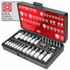 Picture of CARBYNE 28 Piece Tamper-Proof Hex Bit Socket Set - SAE & Metric, S2 Steel | 1/4", 3/8" & 1/2" Drive