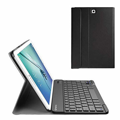 Picture of Fintie Keyboard Case for Samsung Galaxy Tab S2 9.7 - Slim Fit Stand Cover with Magnetically Detachable Wireless Bluetooth Keyboard for Samsung Galaxy Tab S2 9.7-inch Tablet, Black