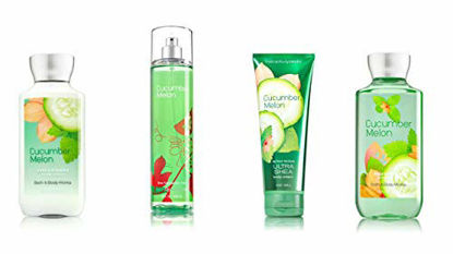 Picture of Bath & Body Works Cucumber Melon Set | Shower Gel, Body Lotion, Body Cream & Fragrance Mist