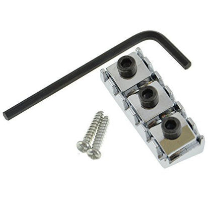 Picture of Chrome Electric Guitar Parts Strings Locked Nut 42mm Floyd Rose Tremolo Bridge