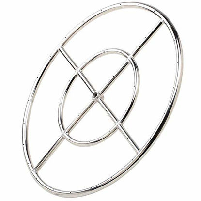Picture of Stanbroil 12" Round Fire Pit Burner Ring, 304 Series Stainless Steel, BTU 92,000 Max