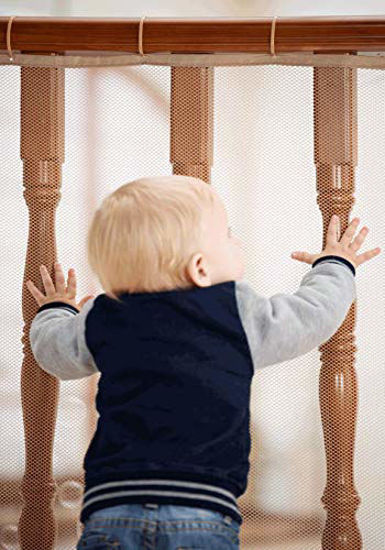 Stair Banister Safety Net - 3 Meter Child Safety Mesh For Stair Railings & Balconies