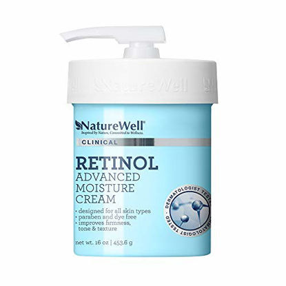Picture of NATUREWELL Retinol Advanced Moisturizing Cream for Face and Body, 16 Oz